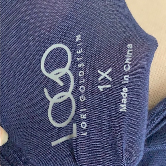 LOGO by Lori Goldstein Hi Low Hem Knit Tunic Sz 1X - Picture 8 of 9